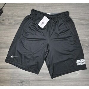 Nike Shorts Mens Small Black Boston University‎ Dri Fit NOS New